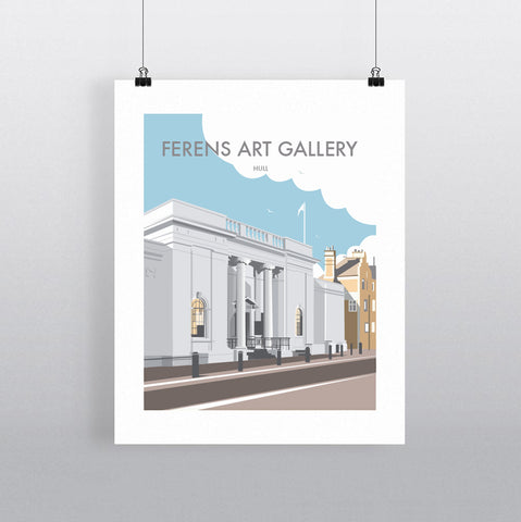 THOMPSON633: Ferens Art Gallery. Greeting Card 6x6