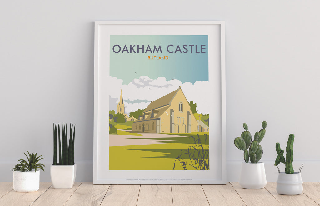 Oakham Castle, Rutland By Artist Dave Thompson - Art Print