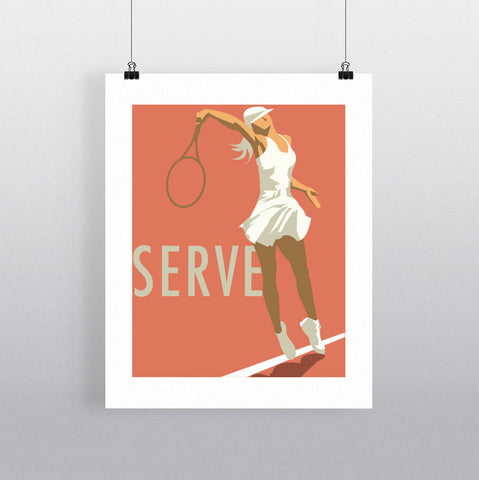 THOMPSON646: Serve. Greeting Card 6x6