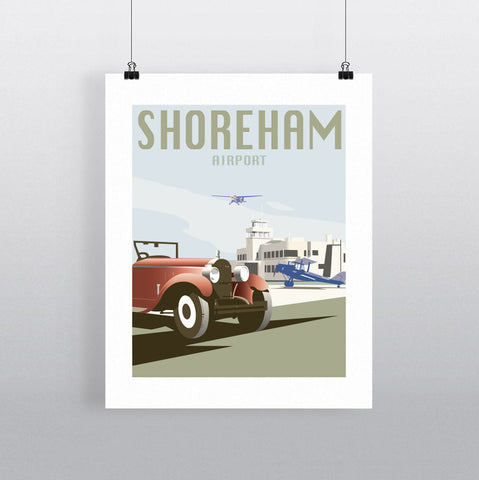 THOMPSON657: Shoreham Airport. Greeting Card 6x6