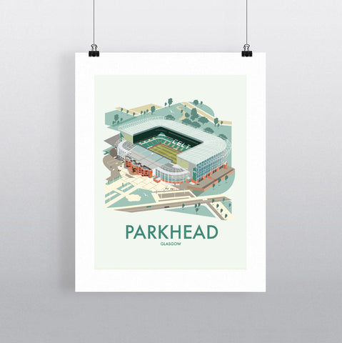 THOMPSON665: Parkhead Glasgow. Greeting Card 6x6