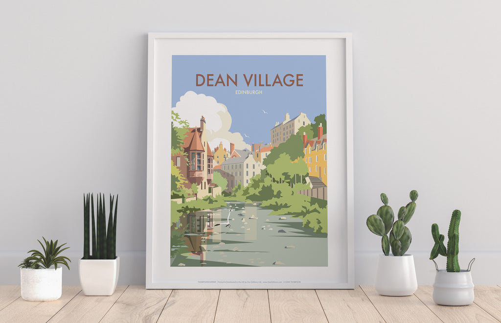 Dean Village, Edinburgh By Artist Dave Thompson Art Print
