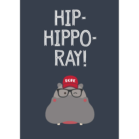Hip-Hippo-Ray! Packaged Magnet