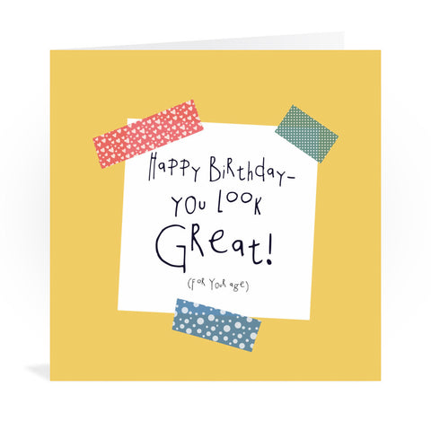 Happy Birthday Greeting Card Greeting Card 6x6