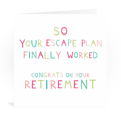 Happy Retirement Greeting Card Greeting Card 6x6