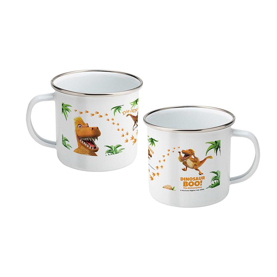 Dinosaur Boo The Deinonychus Enamel Mug