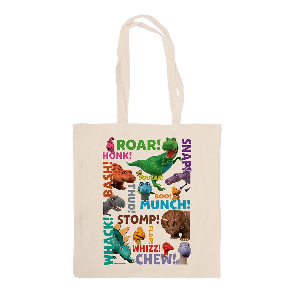 Dinosaur Roar Names Canvas Tote Bag