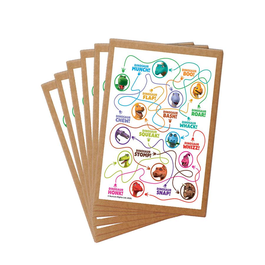 Dinosaur Roar Puzzle Postcard Pack