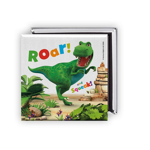 Dinosaur Roar Scenes Square Magnet