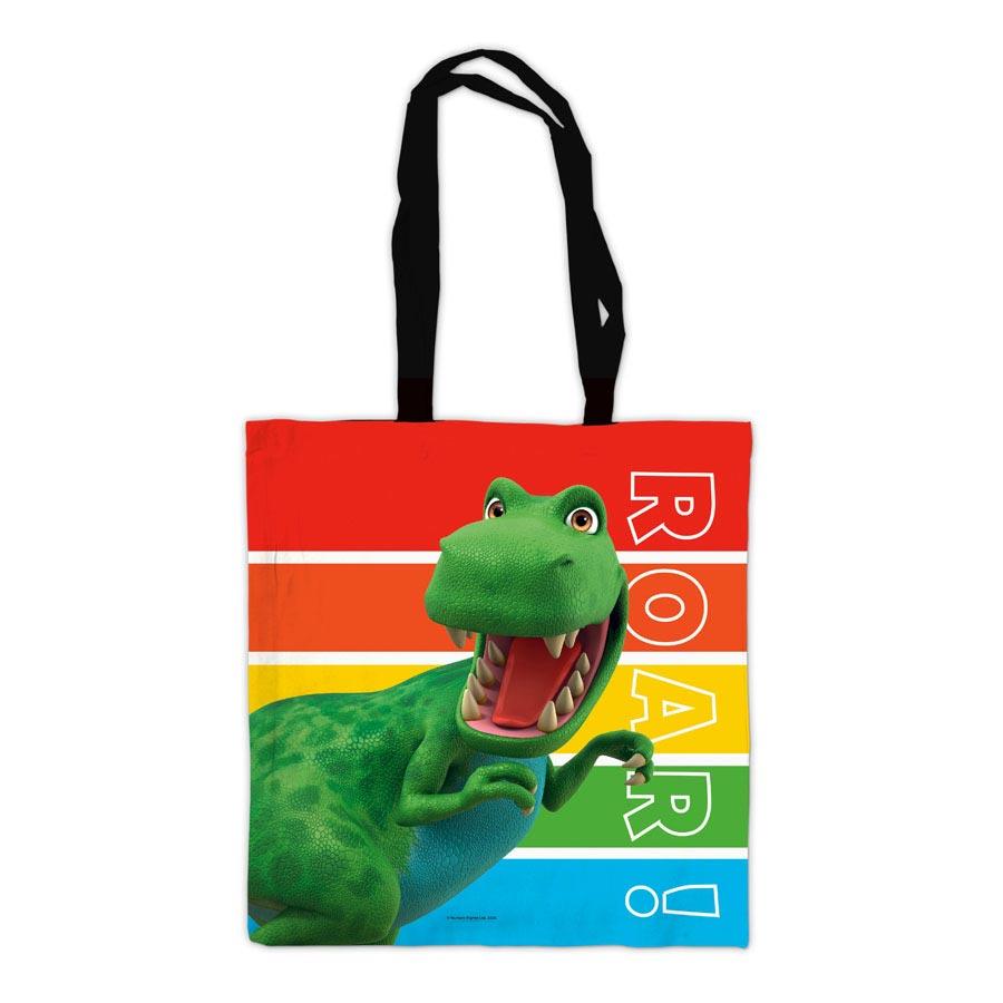 Dinosaur Roar Stripes Tote Bag