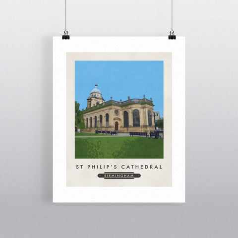 St Philips Cathedral, Birmingham 11x14 Print