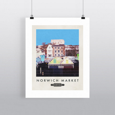 Norwich Market, Norfolk 11x14 Print