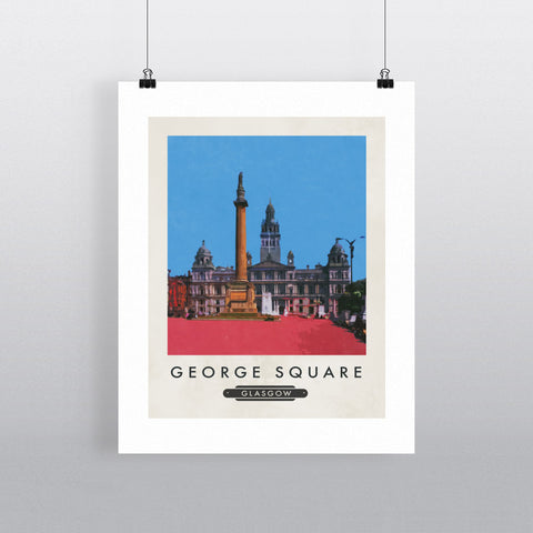 George Square, Glasgow, Scotland 11x14 Print