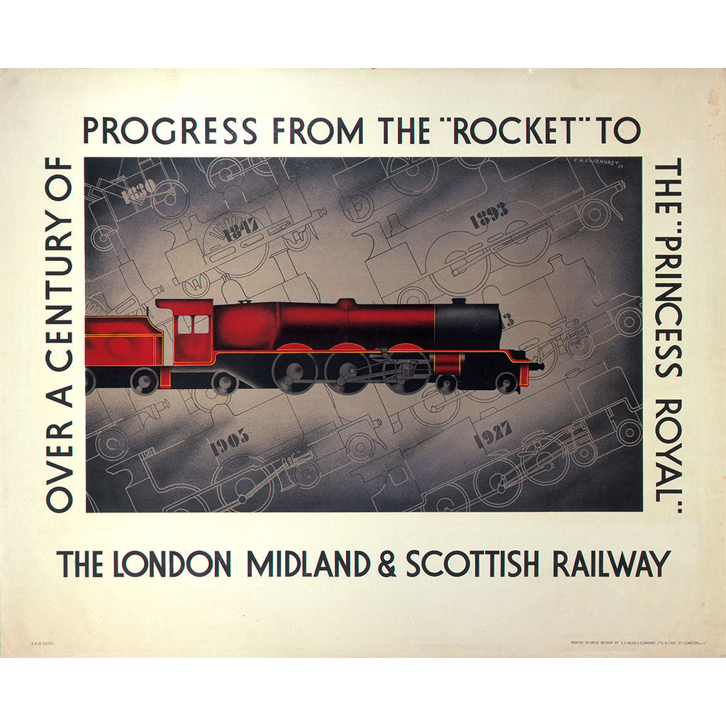 10171341: The London Midland and Scottish Railway, The Rocket, The Princess Royal
