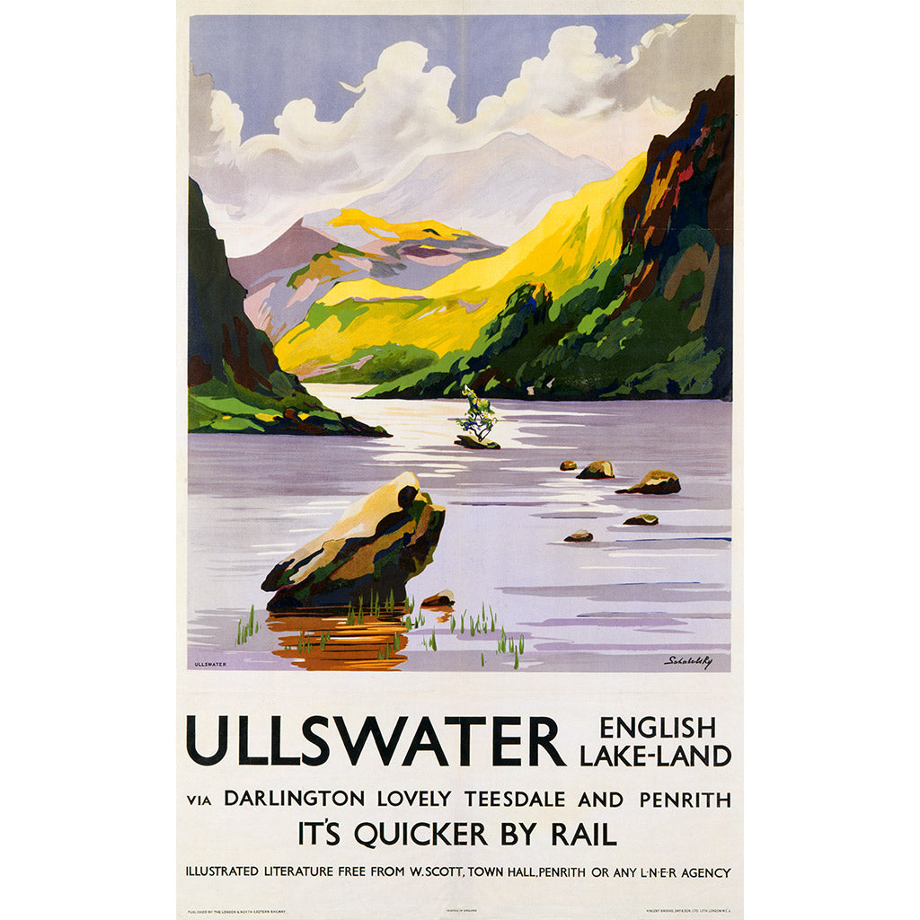 10172188: Ullswater, English Lake-Land, It's Quicker By Rail