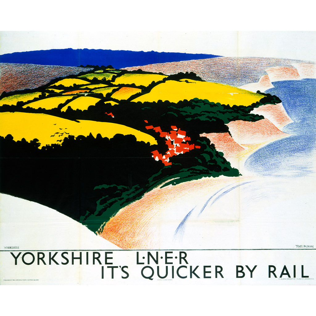 10173340: Yorkshire, It's Quicker By Rail, LNER