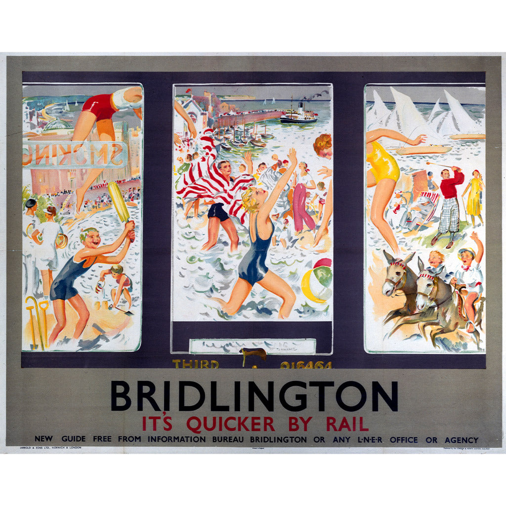 10173636: Bridlington, It's Quicker By Rail