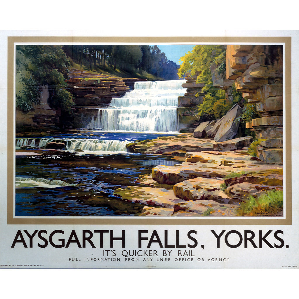 10173817: Aysgarth Falls - Yorks, It's Quicker By Rail