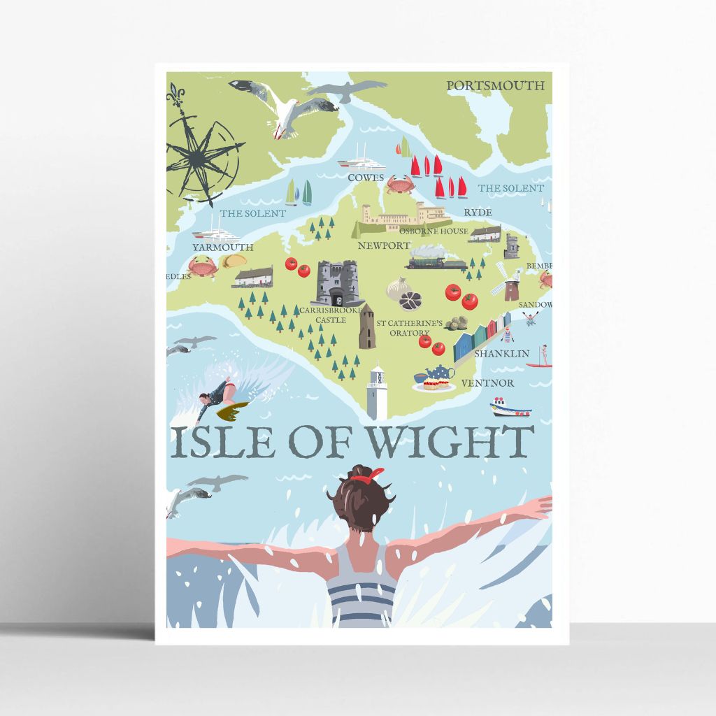 BOYNS115:Isles of wight map