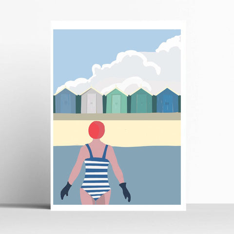 BOYNS076:Beach hut swim