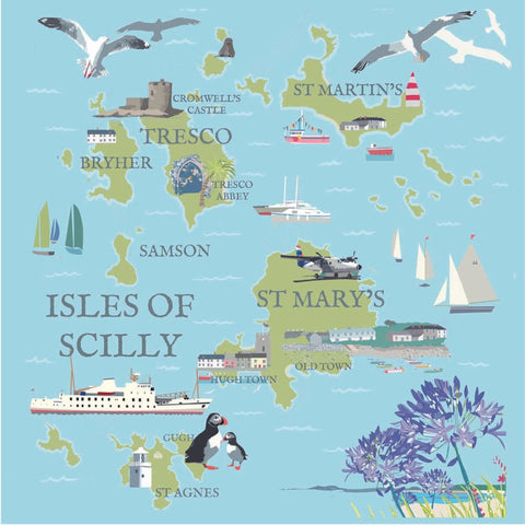 BOYNS114:Isles of scilly map