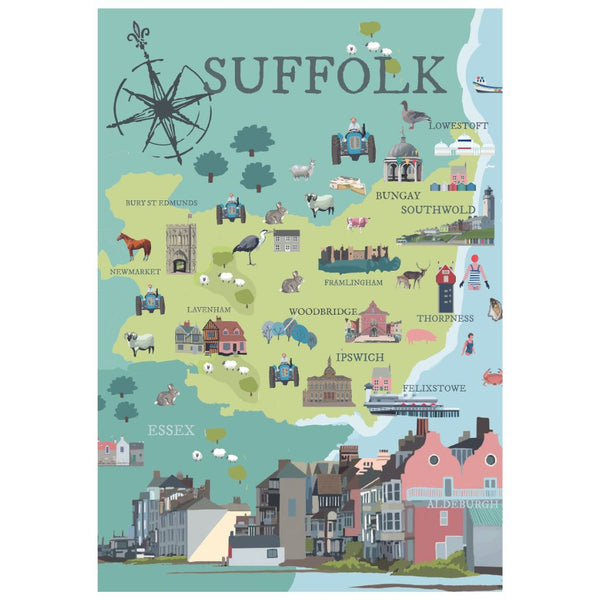 BOYNS036:Suffolk Map – Star Editions
