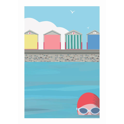 BOYNS075:Beach hut swim