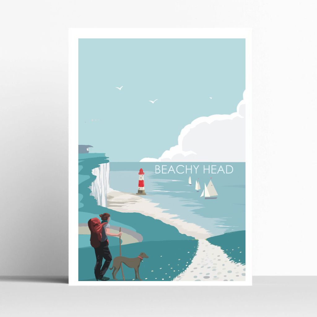 BOYNS056:Beachy Head walker