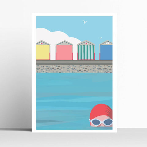 BOYNS075:Beach hut swim