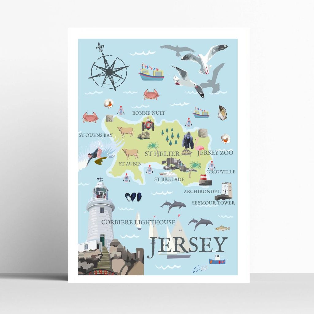 BOYNS010 : Jersey Map