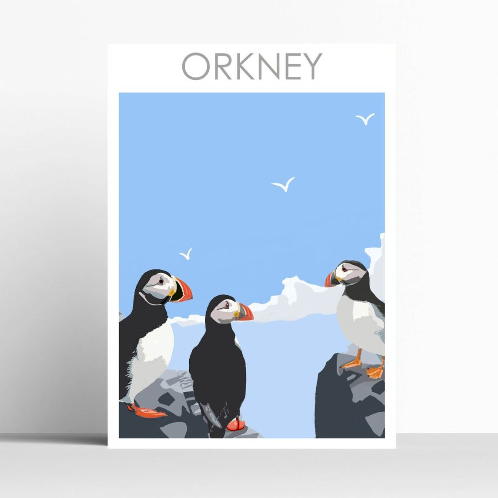 BOYNS004 : Orkney Puffins