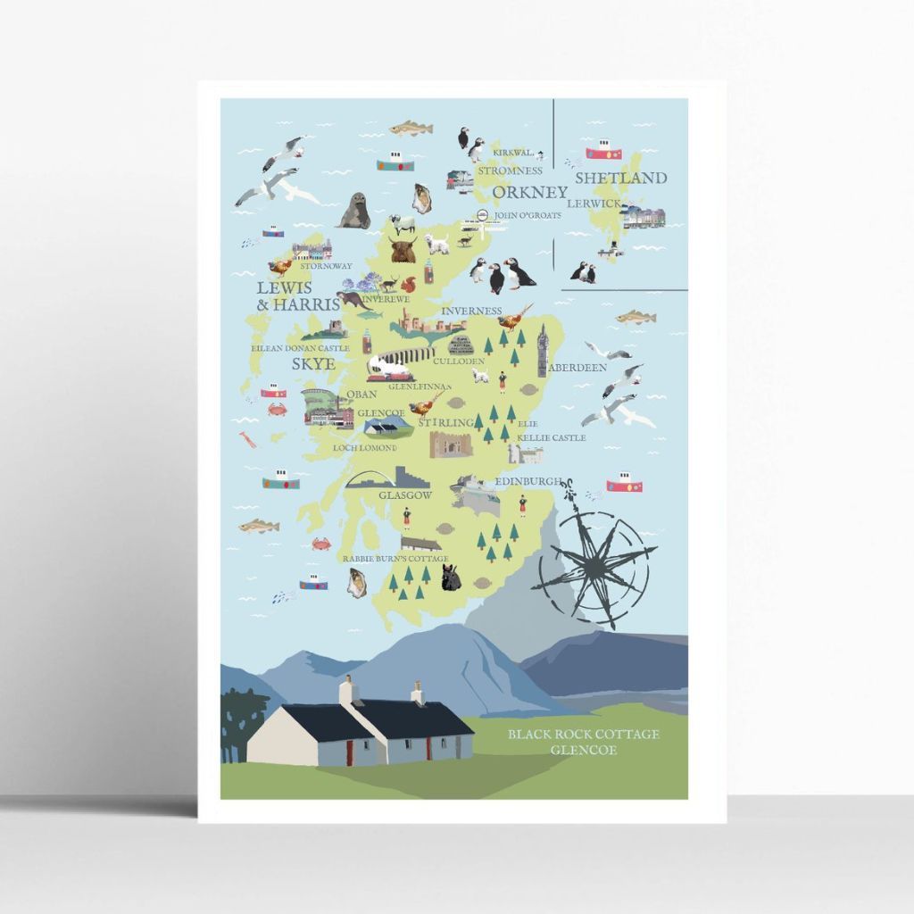 BOYNS122:Scotland map