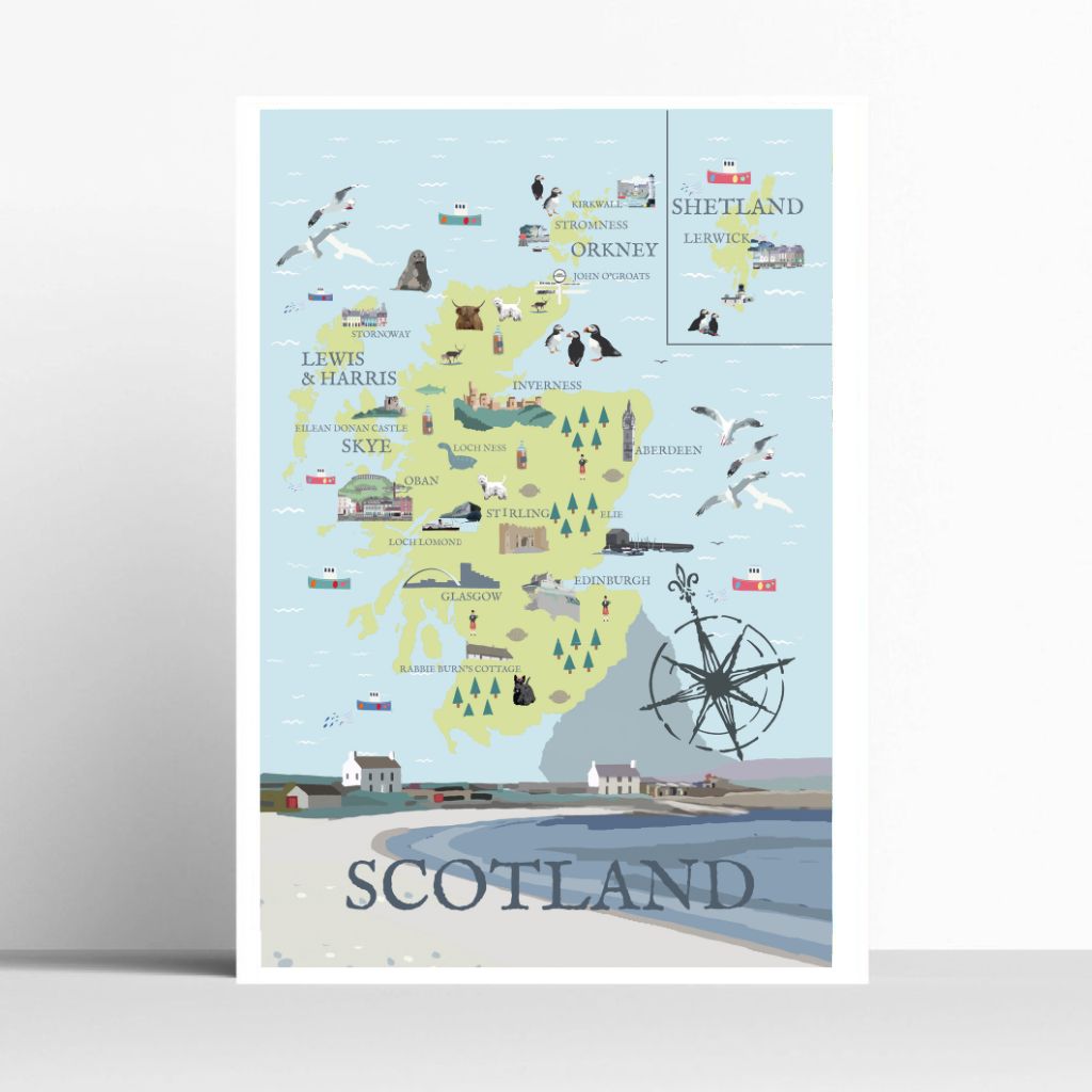 BOYNS121:Scotland map