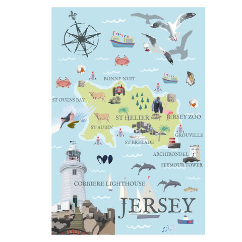 BOYNS010 : Jersey Map