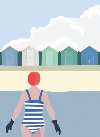 BOYNS076:Beach hut swim