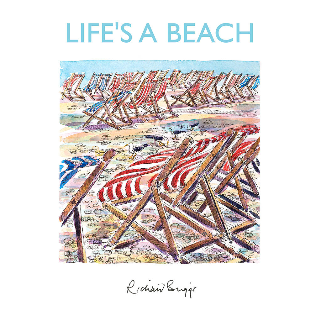 BRI223: Beach Red and blue stripes