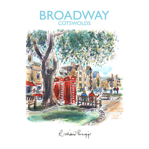 BRI253: Cotswolds Red phone boxes, Broadway, The Cotswolds