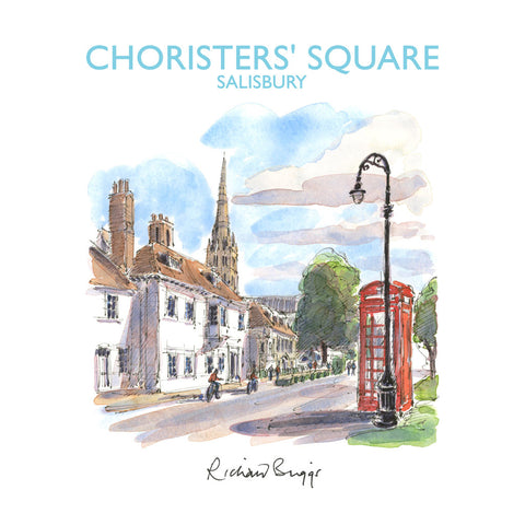 BRI337: Salisbury Red telephone box, Choristers_ Square, Salisbury