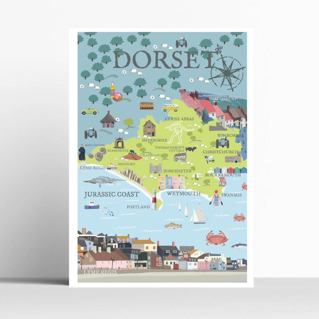 BOYNS228:Dorset Map