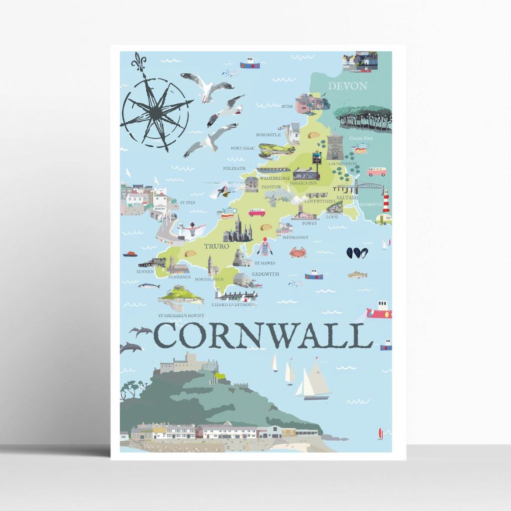 Orwall Map BOYNS217:Cornwall map – Star Editions
