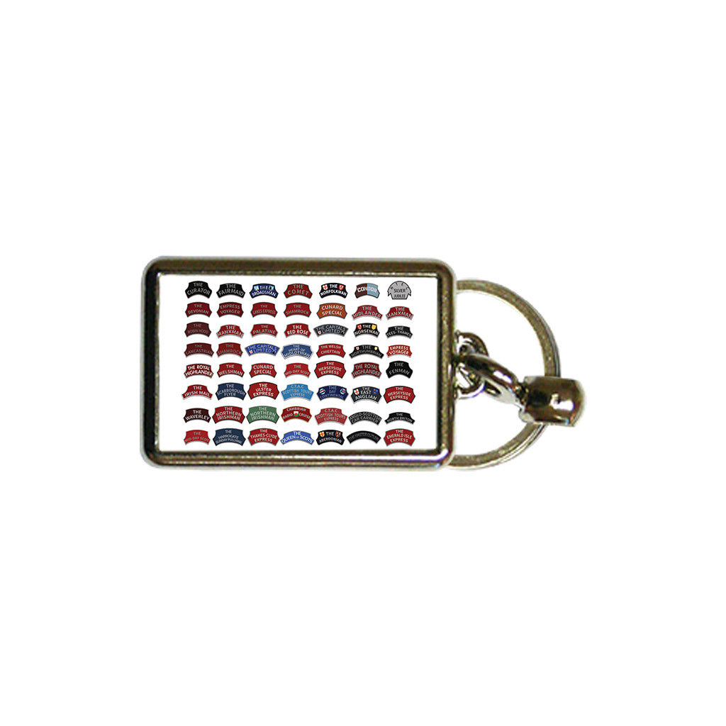 CHSE149: Train Name Plates Keyring