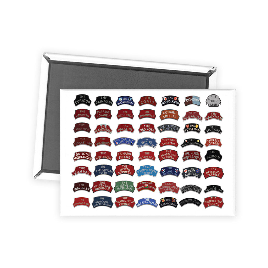 CHSE149: Train Name Plates Magnet