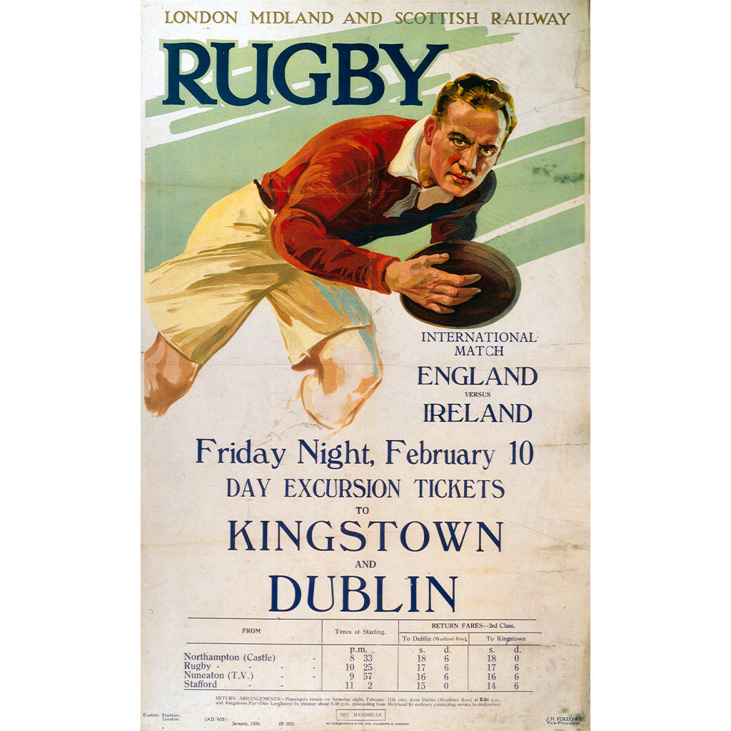 EIRE016: Rugby England Vs Ireland - Tickets to Kinstown and Dublin