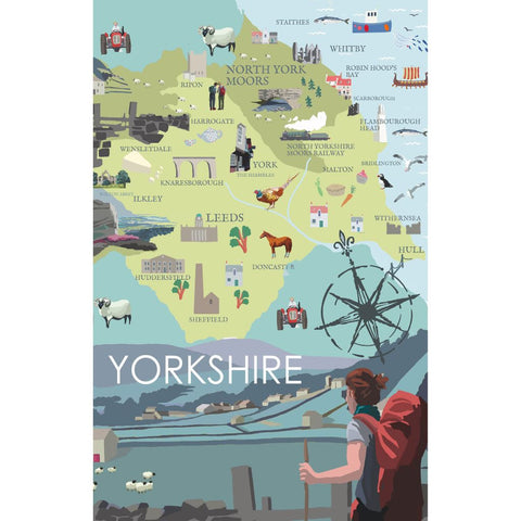 BOYNS389:Yorkshire Map