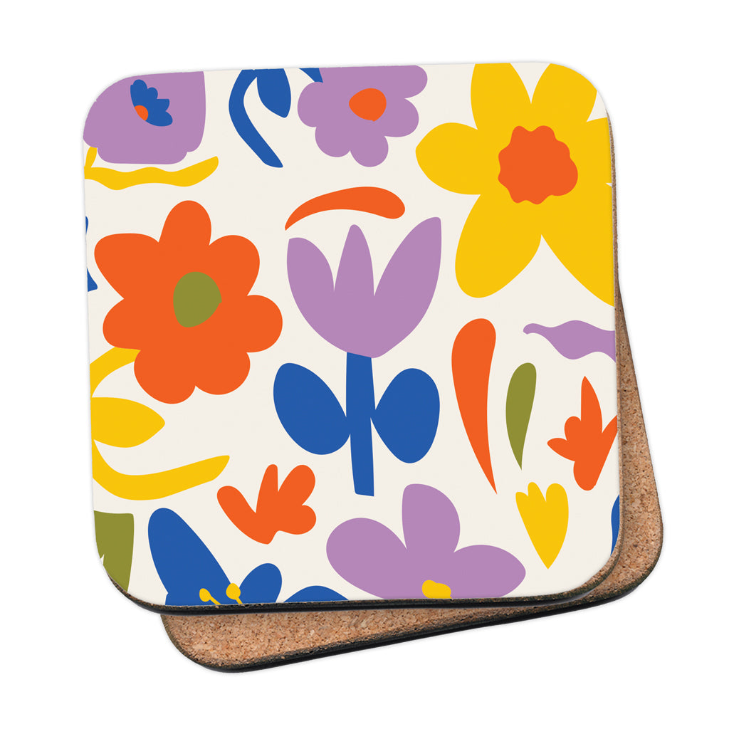MACU012: Marie Curie Flower Close Up Coaster - A Floral Hug Range