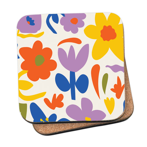 MACU012: Marie Curie Flower Close Up Coaster - A Floral Hug Range