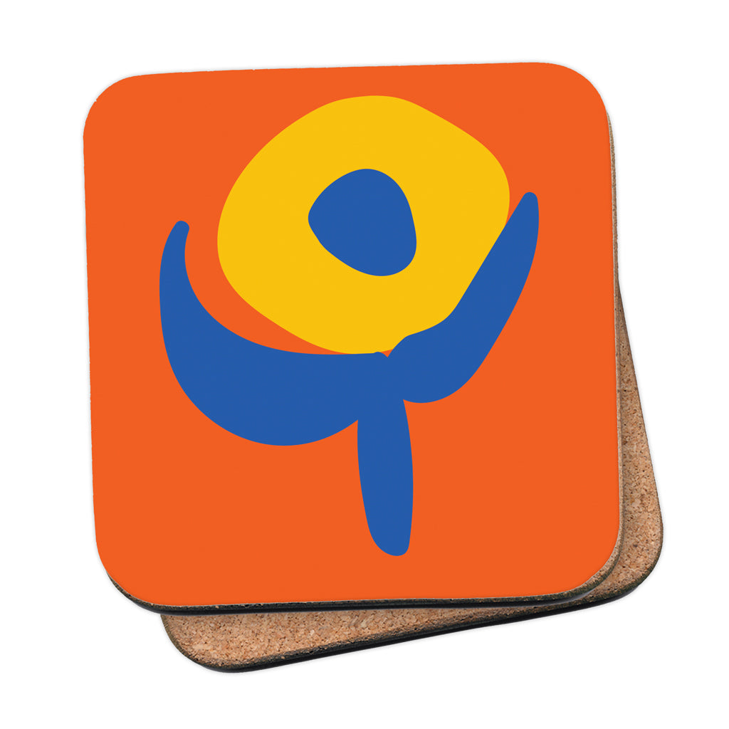 MACU018: Marie Curie Flower 2 Coaster - A Floral Hug Range