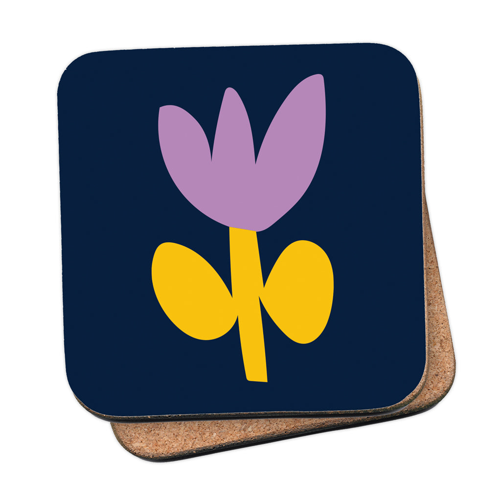 MACU021: Marie Curie Flower 2 Coaster - A Floral Hug Range