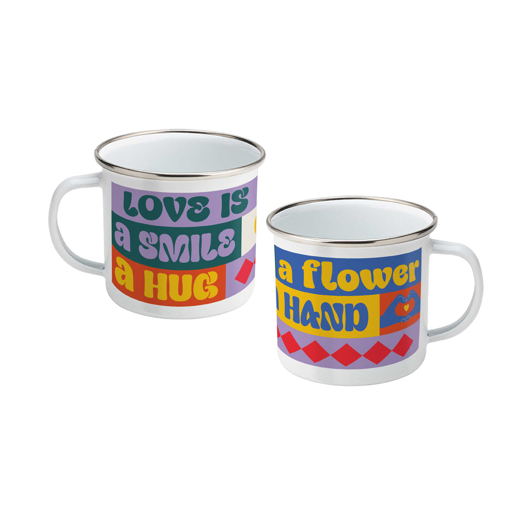 MACU038: Marie Curie Love is... Enamel Mug - Thread of Love Range