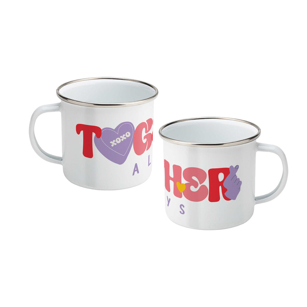 MACU039: Marie Curie Together Always Enamel Mug - Thread of Love Range